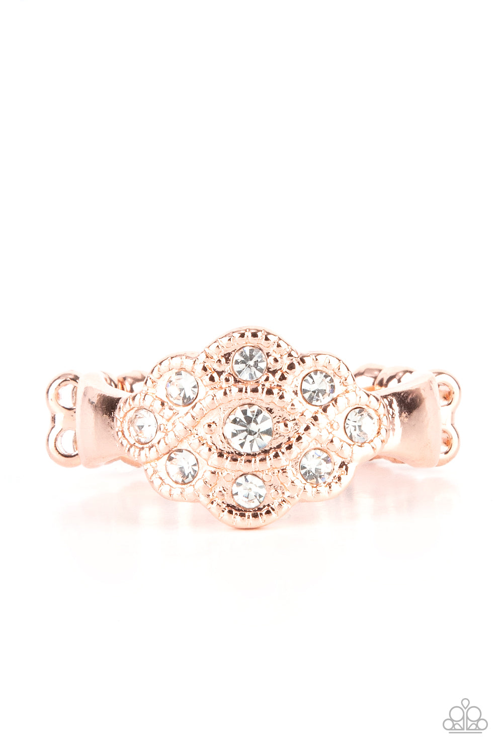 Floral Frou-Frou - Copper Dainty Ring