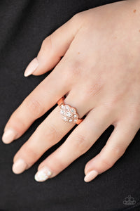 Floral Frou-Frou - Copper Dainty Ring