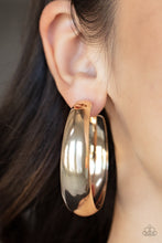 Load image into Gallery viewer, Flat Out Flawless - Gold Hoop Earrings