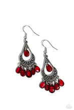 Load image into Gallery viewer, Beachside Ballroom - Red Earrings