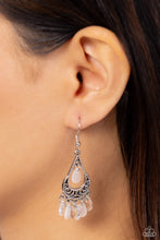 Load image into Gallery viewer, Beachside Ballroom - White Earrings