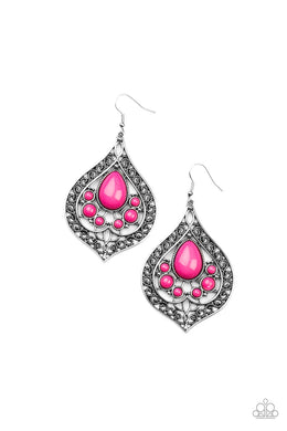 New Delhi Nouveau - Pink Earrings