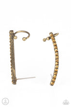 Load image into Gallery viewer, Give Me The SWOOP - Brass Ear Crawler Earrings