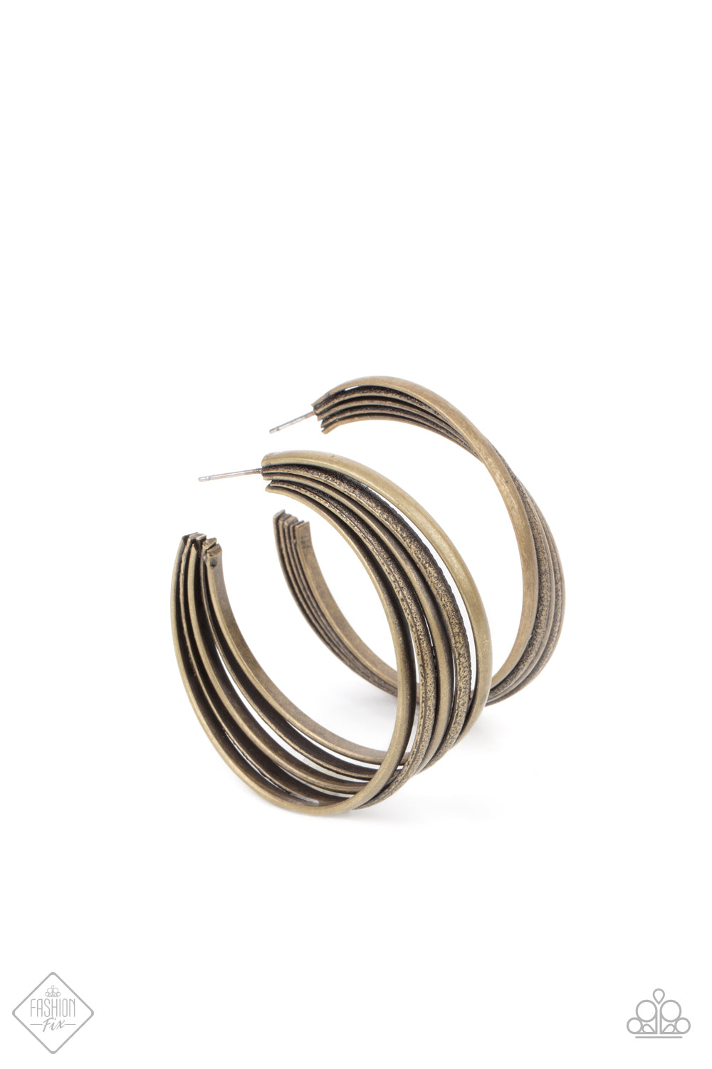 In Sync - Brass Hoop Earrings