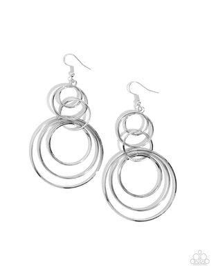 Disorienting Demure - Silver Earrings