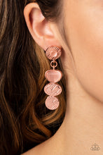 Load image into Gallery viewer, Asymmetrical Appeal - Copper Post Earrings