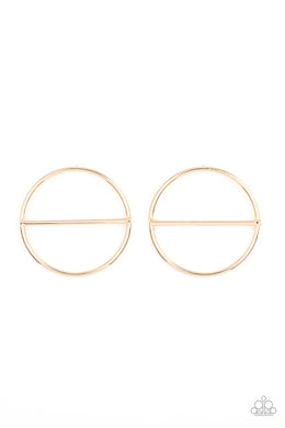 Dynamic Diameter - Gold Post Earrings