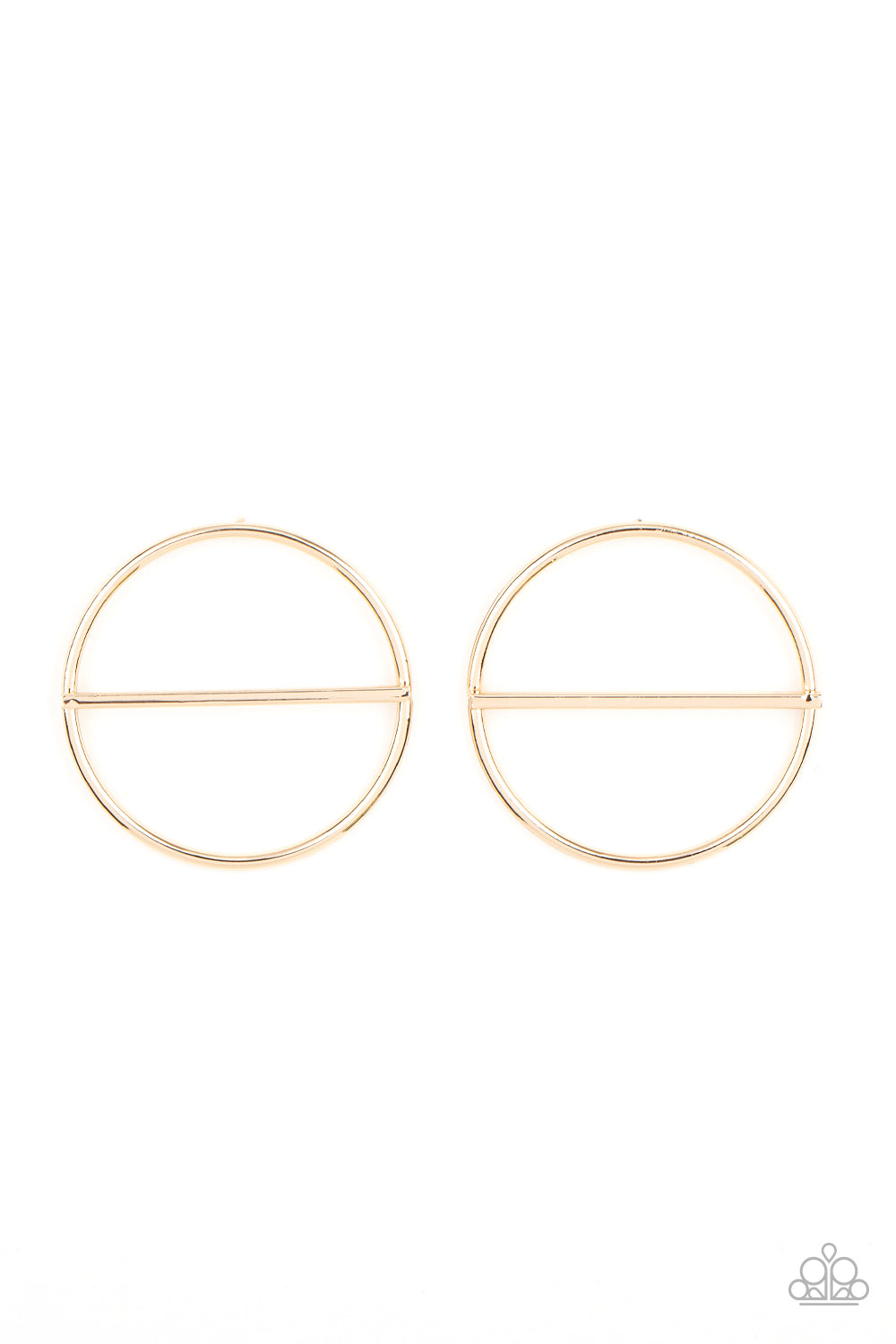Dynamic Diameter - Gold Post Earrings