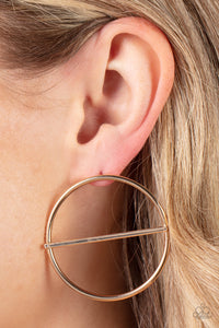 Dynamic Diameter - Gold Post Earrings