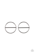 Load image into Gallery viewer, Dynamic Diameter - Black Gunmetal Post Earrings