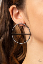 Load image into Gallery viewer, Dynamic Diameter - Black Gunmetal Post Earrings