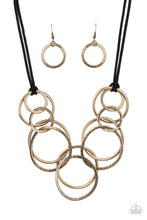 Load image into Gallery viewer, Spiraling Out of COUTURE - Brass Necklace