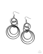 Load image into Gallery viewer, Disorienting Demure - Black Gunmetal Earrings