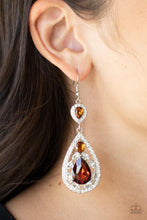 Load image into Gallery viewer, Posh Pageantry - Brown Earrings