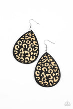 Load image into Gallery viewer, Suburban Jungle - Black Earrings