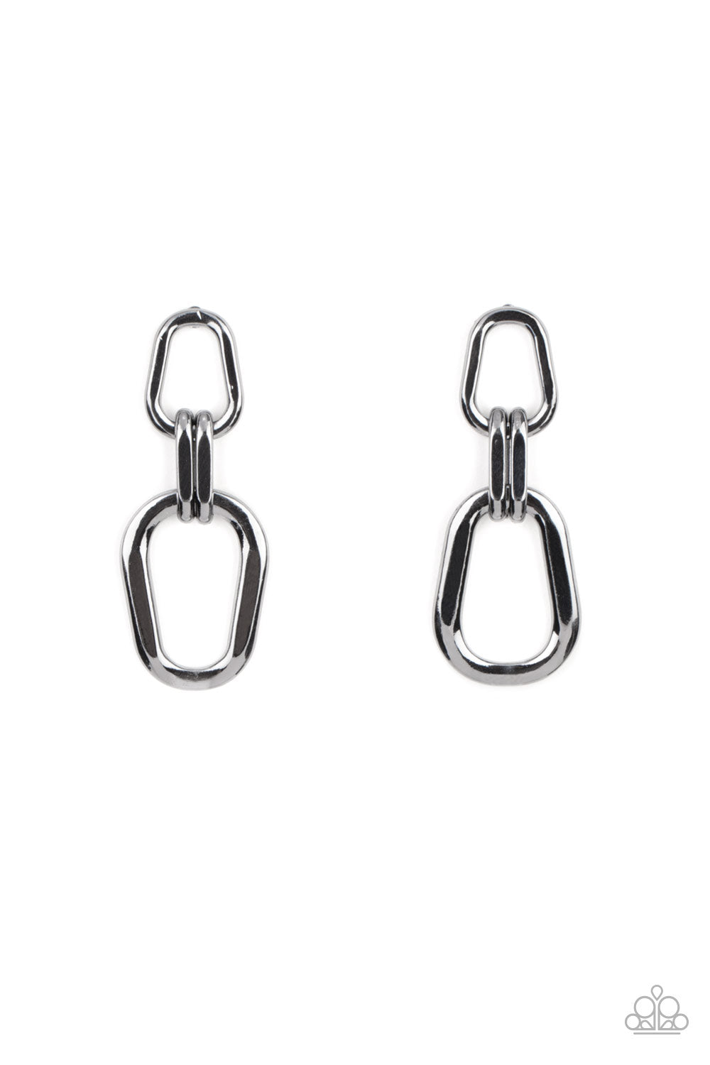 Harmonic Hardware - Black Gunmetal Post Earrings