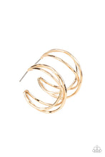 Load image into Gallery viewer, City Contour - Gold Hoop Earrings