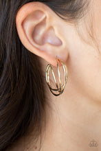 Load image into Gallery viewer, City Contour - Gold Hoop Earrings