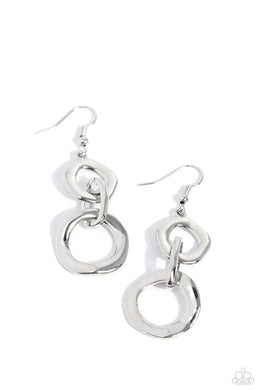 Metro Machinery - Silver Earrings