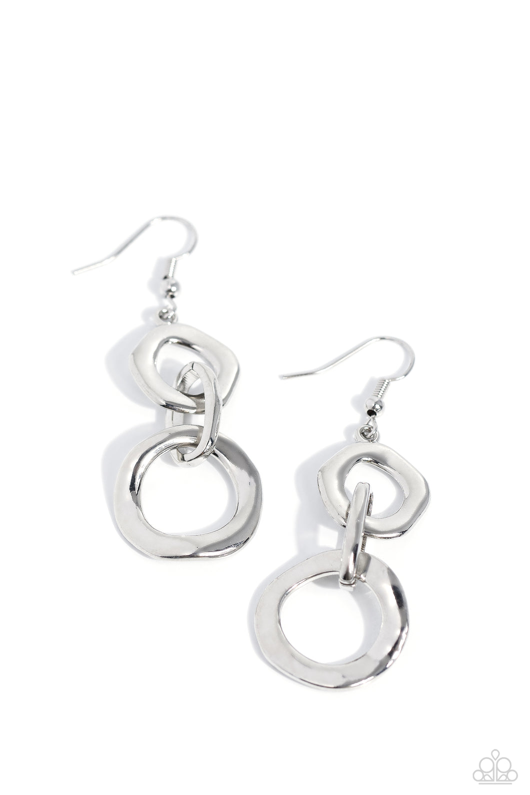 Metro Machinery - Silver Earrings