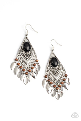 Earthy Etiquette - Black Earrings