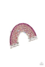 Load image into Gallery viewer, Somewhere Over The RHINESTONE Rainbow - Pink Hair Clip