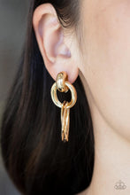 Load image into Gallery viewer, Dynamically Linked - Gold Post Earrings