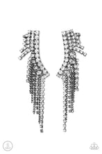 Load image into Gallery viewer, Thunderstruck Sparkle - Black Gunmetal Ear Crawler Earrings
