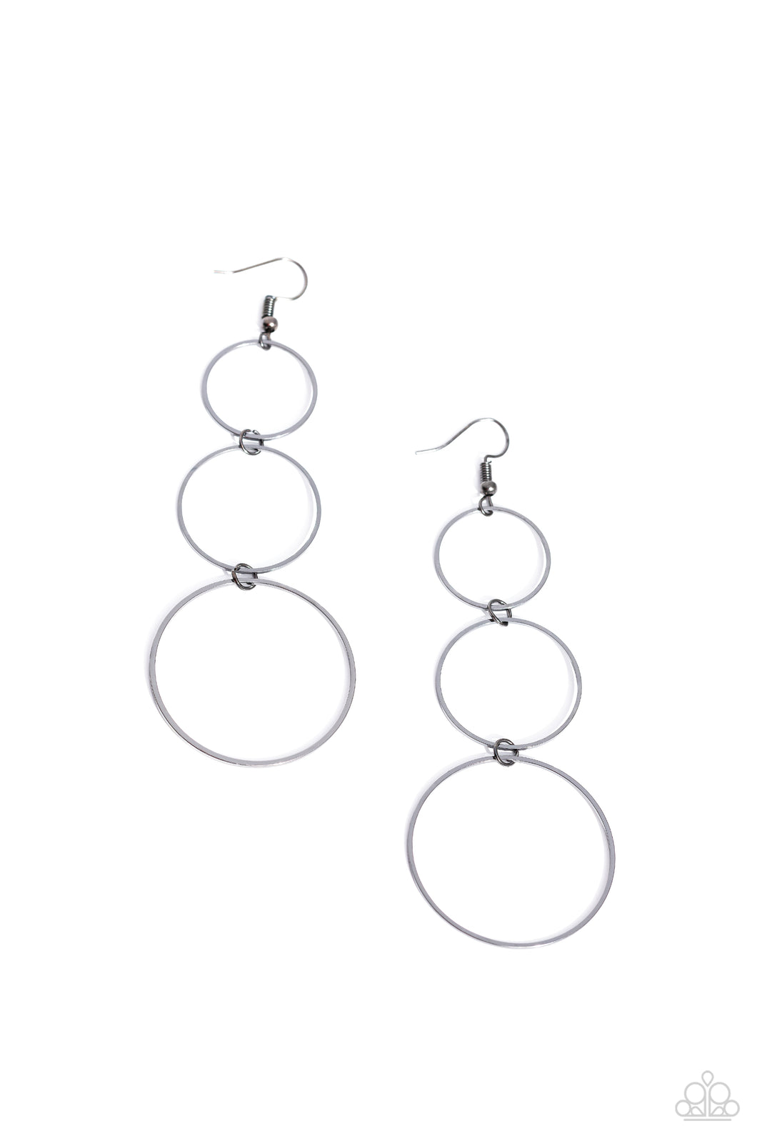 Urban Ozone - Black Gunmetal Earrings