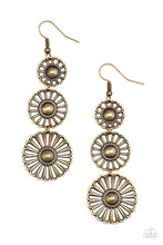 Load image into Gallery viewer, Gazebo Garden - Brass Earrings