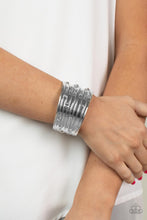 Load image into Gallery viewer, Mechanical Motif - Silver Bracelet