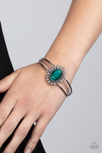 Load image into Gallery viewer, Prismatic Flower Patch - Green Bracelet