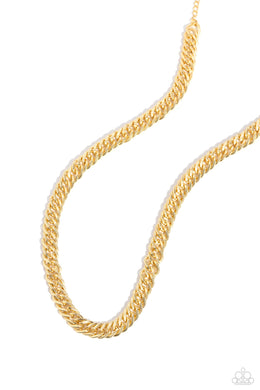 In The END ZONE - Gold Necklace