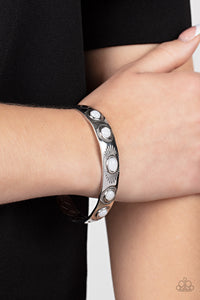 Heavenly Horizons - White Cuff Bracelet