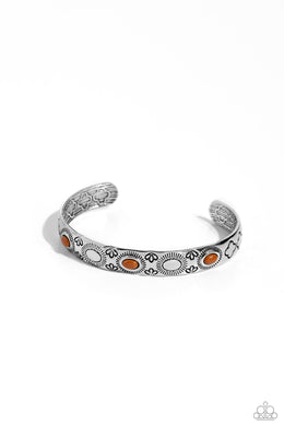 Cactus Canopy - Brown Cuff Bracelet