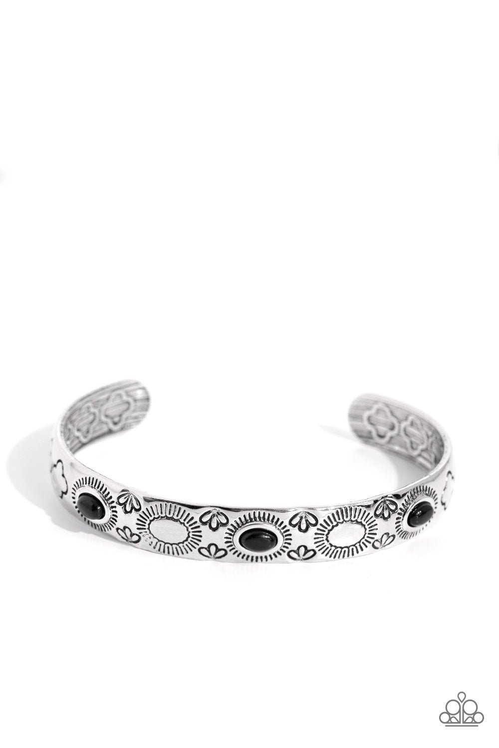 Cactus Canopy - Black Cuff Bracelet
