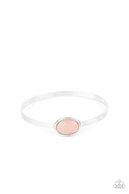 Misty Meadow - Pink Bangle Bracelet