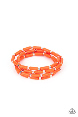 Radiantly Retro - Orange Bracelets