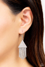 Load image into Gallery viewer, Pyramid SHEEN - White Earrings