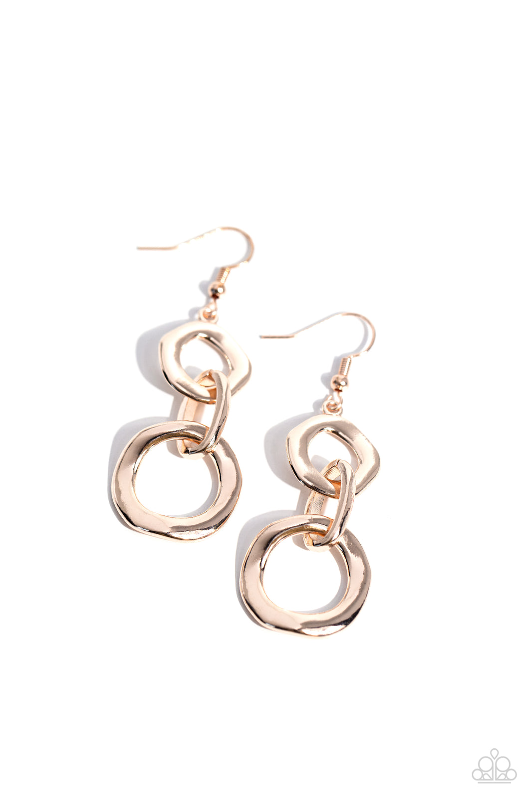 Metro Machinery - Rose Gold Earrings