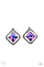 Load image into Gallery viewer, Cosmic Catwalk - Purple Clip-On Earrings
