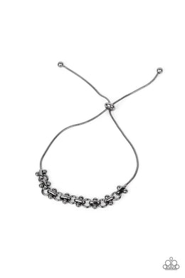 Slide On Over - Black Gunmetal Bracelet