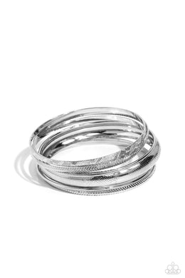 Stackable Stunner - Silver Set of Bracelets