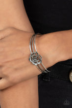 Load image into Gallery viewer, Rosy Repose - Silver Bracelet