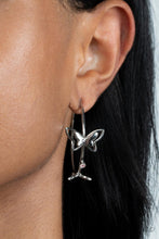 Load image into Gallery viewer, Full Out Flutter - Pink Hoop Earrings