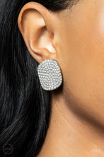 Load image into Gallery viewer, Lunch at the Louvre - White Clip-On Earrings