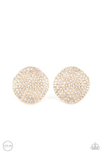 Load image into Gallery viewer, Lunch at the Louvre - Gold Clip-On Earrings