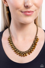 Load image into Gallery viewer, Metro Monarchy - Brass Necklace