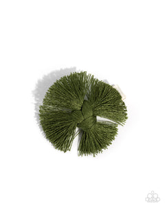 Tasseled Terrace - Green Hair Clip