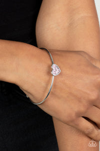 Heart of Ice - Pink Cuff Bracelet